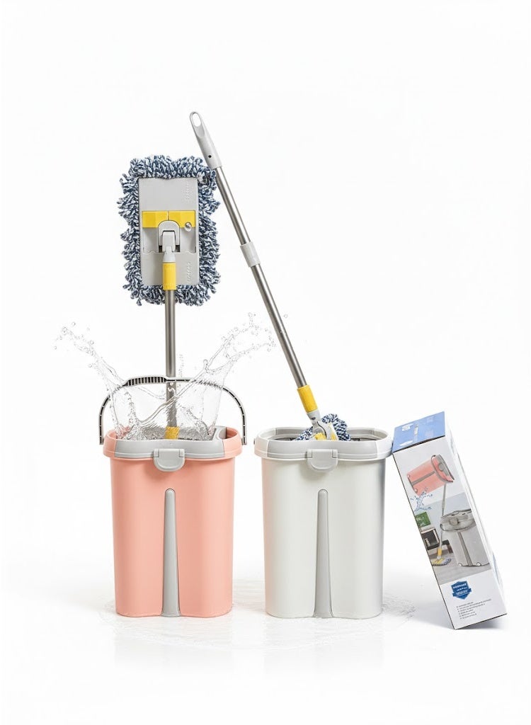 Arshia Smart Mop Bucket with Mop – Automatic Wash & Spin System (Hands-Free) – No Bending Required – Includes 2 Microfiber Refills – Fast & Practical Floor Cleaning - Image 3